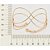 Bracelete Formato Infinito Duplo Med 6 Cm De Diâmetro(Joia Licenciada Cápsula Ss) - Imagem 2