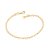 Pulseira Rommanel Formada Por Corrente De Corações 5,0 X 4,0Mm, Fio 0,80 Mm Med 19 Cm Ajustável 18 Cm - Imagem 1