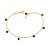Pulseira Rommanel Formada Por Corrente De Elo Cadeado, Composta Por 6 Cristais De 4 Mm Pendurados,Med 19 Cm Ajustável 18 - Imagem 1