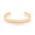 Bracelete Formado Por Aro Liso Abaulado Med  0,90 Cm X 7,0 Cm - 552016 - Imagem 2