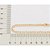Tornozeleira Rommanel Formada Por Corrente De Elo Cadeado Oval Fio 0,50 Mm Batido,Med 28 Cm - Imagem 2