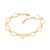 Pulseira Rommanel Formada Por 8 Corações Vazados E 1 Coração Escrito Fé,Med 19 Cm Ajustável 17 Cm - Imagem 1