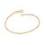 Pulseira Rommanel Formada Por Corrente De Elo Groumet Diamantado Intercalado Por Elo Batido,Med 16 Cm Ajustável 14 Cm - Imagem 1