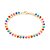 Pulseira Rommanel Formada Por Correntes De Elos Triangulares, Composta Por Bolas De Resina De 3,0 Mm,Med 16 Cm Ajustável - Imagem 1