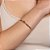 Bracelete Rommanel Aro Torcido Ao Centro,Med 6,5 Cm De Diâmetro - Imagem 3