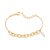 Pulseira Rommanel Formada Por Corrente De Elo Cadeado Oval Fio 1,50 Mm E Corrente Veneziana Fio 0,40 Mm, Composta Por 1 - Imagem 1