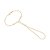 Pulseira Rommanel Formada Por Corrente De Elo Cadeado Laminado Fio 0,35 Mm, Composta Por 7 Zircônias De 5,0 Mm, Com Corr - Imagem 1