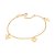 Pulseira Rommanel Formada Por Corrente De Elo Cadeado Laminado Fio 0,35 Mm, Composta Por Pingente Rommanel Espírito Sant - Imagem 1