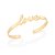 Bracelete Escrito Love,Med 6,2 Cm (Externo) - Imagem 1