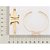 Bracelete Composto Por Borboleta Abaulada,Med 6,3 Cm - Imagem 2