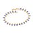 Pulseira Rommanel Formada Por Corrente De Elo Batido Fio 0,40 Mm, Composta Por 25 Cristais De 3,5 Mm E Esferas De 2,0 Mm - Imagem 1