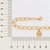 Pulseira Rommanel Formada Por Corrente De Elo Cadeado Oval Fio 1,2 Mm, Composta Por Medalha Olho Grego Pendurada,Med 20 - Imagem 3