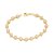 Pulseira Composta Por 17 Círculos Cravejados Por 136 Zircônias De 1,25 Mm E 17 Zircônias De 3,0 Mm Aos Centros,Med 19 Cm - Imagem 1