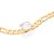 Pulseira Formada Por Corrente De Elo 3X1 Batido, Composta Por 1 Zircônia De 15 Mm,Med 19 Cm (Joia Licenciada Coleção Gio - Imagem 2