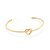 Bracelete Composto Por Coração Com Símbolo Do Infinito,Med 6,5 Cm (Externo) - Imagem 1