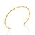 Bracelete Duplo Entrelaçado Formado Por Um Aro Liso E Um Torcido,Med, 6,6 Cm (Externo)(Joia Licenciada Coleção Giovanna - Imagem 1