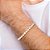 Pulseira Formada Por Corrente Veneziana 0,60 Mm, Composta Por Pérolas Barrocas Sintéticas De 8,00 Mm, ( A Quantidade De - Imagem 3