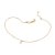 Tornozeleira Formada Por Corrente Veneziana 0,60 Mm Com 1 Zircônia De 4Mm,Med, 25 Cm Ajustável Á 23 Cm, - Imagem 1
