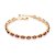 Pulseira Formada Por 18 Cristais Ovais De 4,00 X 6,00 Mm, Med, 19 Cm Ajustável Á 17 Cm, - Imagem 1