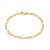 Pulseira Infantil Formada Por Corrente Elo 3X1 Fio 0,80 Mm,Med, 16 Cm, - Imagem 1