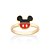 Anel Bermuda Do Mickey Com Aplicação De Resina(Joia Licenciada Coleção Disney) Rommanel - Imagem 1