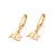 Brinco Argola Composto Por Letras Abcmed 1,9 Cm X 0,9 Cm X 1,1 Cm De Diâmetro Rommanel - Imagem 1