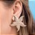 Brinco Formato Estrela Do Mar Com Trabalho Em Alto Relevomed 5,1 Cm X 5,1 Cm(Joia Licen Coleção Ana Hickmann) Rommanel - Imagem 4