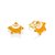 Brinco Formato Estrela Dos Desejos Com Aplicação De Resina E Glittermed 1,2 Cm X 1,3 Cm (Joia Licenciada Coleção Disney) - Imagem 2