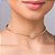 Gargantilha Choker Composta Por Estrela Sol Com Textura, Cravejada Por 5 Zircônias De 2,0 Mmmed 12 Cm (Joia Licenciada C - Imagem 3