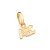 Pingente Formado Por Letras Abcmed 1,4 Cm X 0,90 Cm Rommanel - Imagem 1