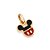 Pingente Bermuda Do Mickey Com Aplicação De Resinamed 1,4 Cm X 0,90 Cm(Joia Licenciada Coleção Disney) Rommanel - Imagem 1