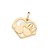 Pingente Coração Vazado Composto Por Mickey E Minnie Ao Centromed 1,9 Cm X 2,1 Cm(Joia Licenciada Coleção Disney) Romman - Imagem 1