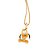 Pingente Formato Pluto Com Aplicação De Resinamed 2,3 Cm X 1,2 Cm (Joia Licenciada Coleção Disney) Rommanel - Imagem 2