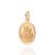 Pingente Medalha Mãe Rainha Formato Oval Com Trabalho Acetinado Med 2,8 Cm X 1,5 Cm  Rommanel - Imagem 1