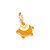Pingente Formato Estrela Dos Desejos Com Aplicação De Resina E Glitter1,9 Cm X 1,2 Cm (Joia Licenciada Coleção Disney) R - Imagem 1