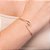 Bracelete Formato Onda Com Esferas Vazadas Nas Pontasmed 6,5 Cm (Externo)(Joia Licen Coleção Ana Hickmann) Rommanel - Imagem 3