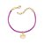 Pulseira Formada Por Fio Acetinado Composta Por Pingente Redondo Escrito Gratidão Med 20 Cm Ajustável Á 16 Cm Rommanel - Imagem 1