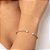Bracelete Com Aro Torcido Composto Por Duas Zircônias De 5,00 Mm Nas Pontasmed 6,0 Cm (Externo) Rommanel - Imagem 3