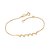Pulseira Formada Por Corrente De Elo Cadeado Laminado Fio 0,35 Mm Composta Por 5 Pingentes De Espírito Santomed 19 Cm Aj - Imagem 1