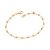 Pulseira Formada Por Esferas De 3,0 Mm Intercaladas Por 17 Pérolas Sintéticas De 3,0 Mmmed 19 Cm Ajustável 17 Cm Rommane - Imagem 1