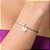 Pulseira Formada Por Fio Acetinado Composta Por Pingente Escrito Paz Med 20 Cm Ajustável Á 16 Cm Rommanel - Imagem 3