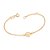 Pulseira Formada Por Corrente De Elo Cadeado Com Concha Composta Por 1 Zircônia De 2,00 Mm.Med. 16 Cm Ajustável Á 14 Cm - Imagem 1