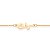 Pulseira Formada Por Corrente De Elo Cadeado Composta Por Flor Da Bela Com Aplicação De Resina.Med. 16 Cm Ajustável Á 14 - Imagem 2