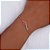 Pulseira Formada Por Corrente De Elo Cadeado Composta Por Flor Da Bela Com Aplicação De Resina.Med. 16 Cm Ajustável Á 14 - Imagem 4