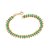 Pulseira Formada Por Fio Duplo De Elos Ovais Com Esferas Composto Por 41 Cristais De 3,00Mm Ao Centro.Med. 18 Cm (Joia L - Imagem 1