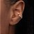 Brinco Piercing De Pressão Formado Por 5 Corações Vazados.Med. 1,1 Cm Rommanel - Imagem 3