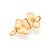 Pingente Cara Metade Mickey E Minnie Composto Por Dois Imãs.Med. 2,9 Cm X 1,6 Cm (Joia Licenciada Coleção Disney) Romman - Imagem 1