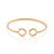 Bracelete Composto Por Duas Ferraduras Nas Pontas.Med.  6,2 Cm (Externo). Rommanel - Imagem 1