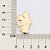 Brinco Formato Palha Estilizada.Med. 3,2 Cm X 2,1 Cm Rommanel - Imagem 3