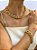 Conjunto Colar e Pulseira Correntaria - Imagem 1